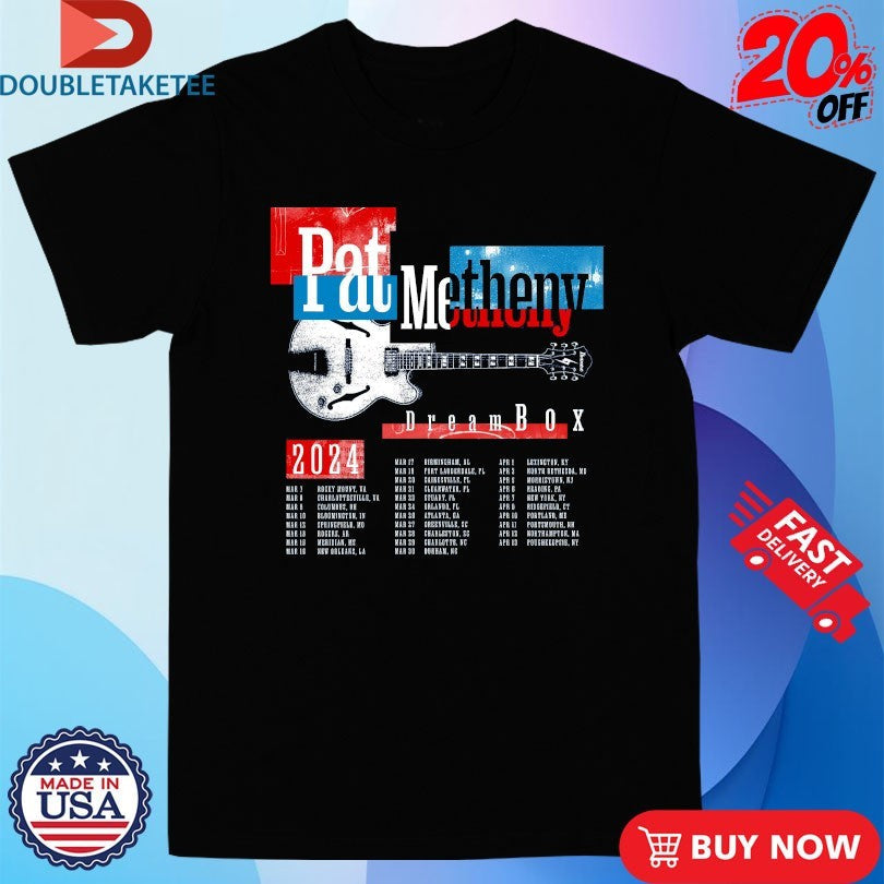 Official Pat Metheny Dreambox 2024 Tour Guitar Shirts Unisex , , , Long Sleeve Tee
