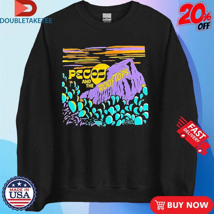 Official Pecos And The Rooftops Skyline Shirts Unisex , , , Long Sleeve Tee