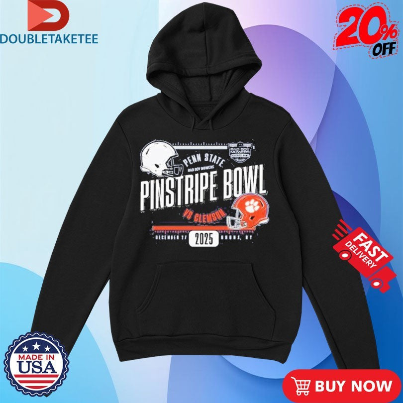 Official Penn State Nittany Lions Vs Clemson Tigers Pinstripe Bowl Bronx NY 2025 Shirts Unisex , , , Long Sleeve Tee