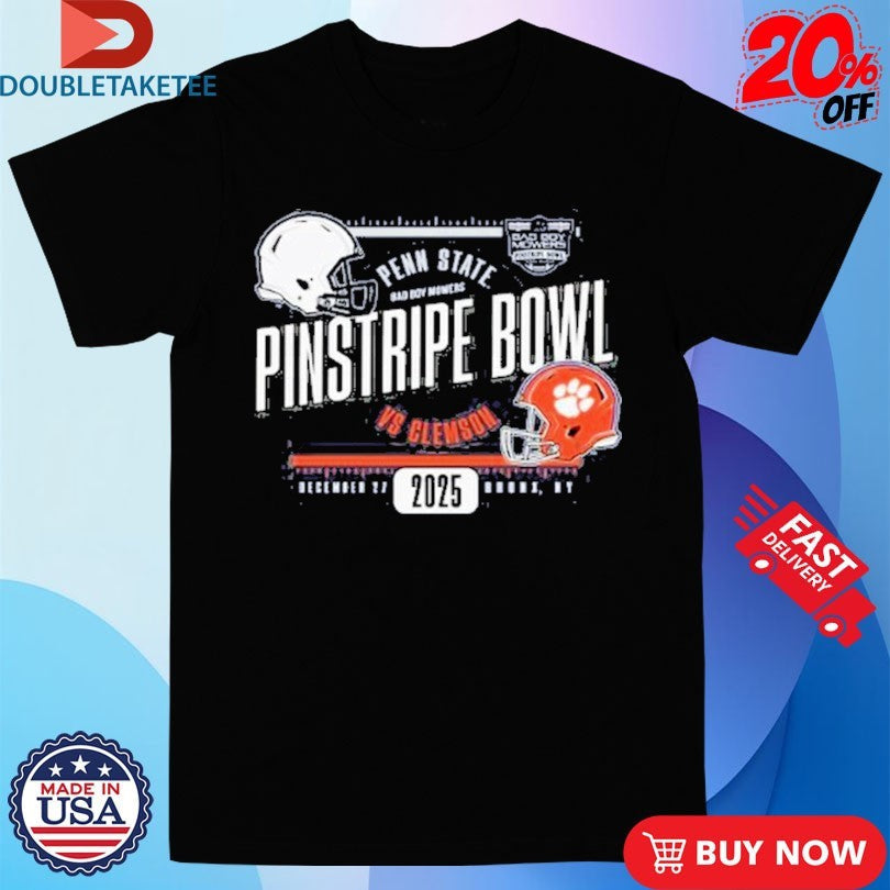 Official Penn State Nittany Lions Vs Clemson Tigers Pinstripe Bowl Bronx NY 2025 Shirts Unisex , , , Long Sleeve Tee
