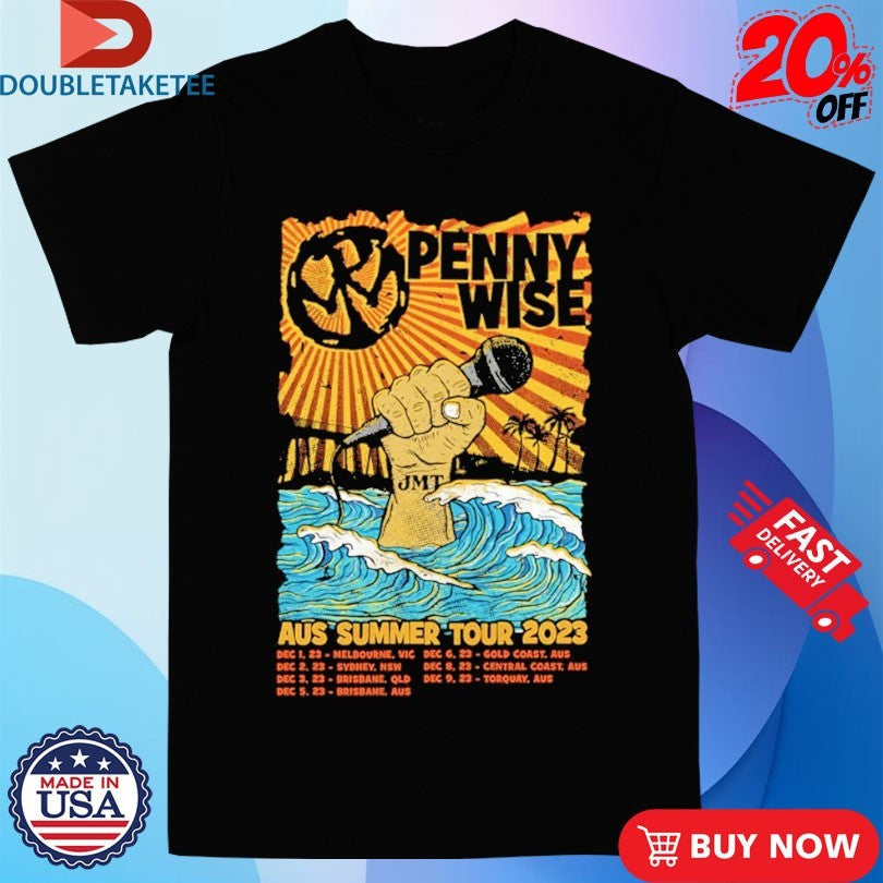 Official Pennywise Aus Summer 2023 Tour Shirts Unisex , , , Long Sleeve Tee