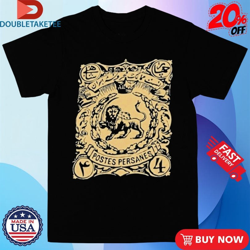 Official Persian Lion Stamp Iranian Heritage Shirts Unisex , , , Long Sleeve Tee