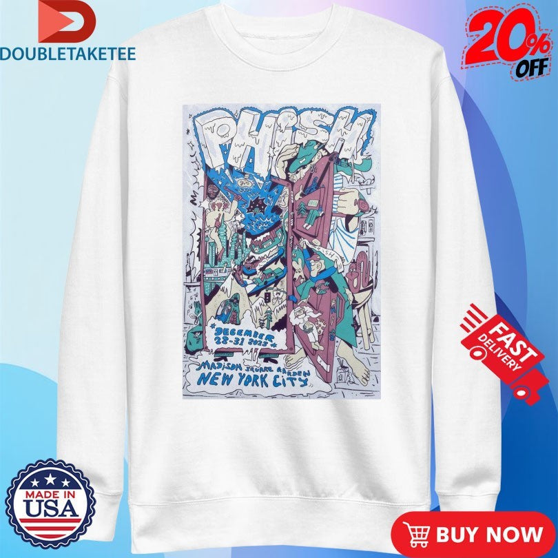 Official Phish NYE 12 28-12 31 2025 MSG New York Shirts Unisex , , , Long Sleeve Tee