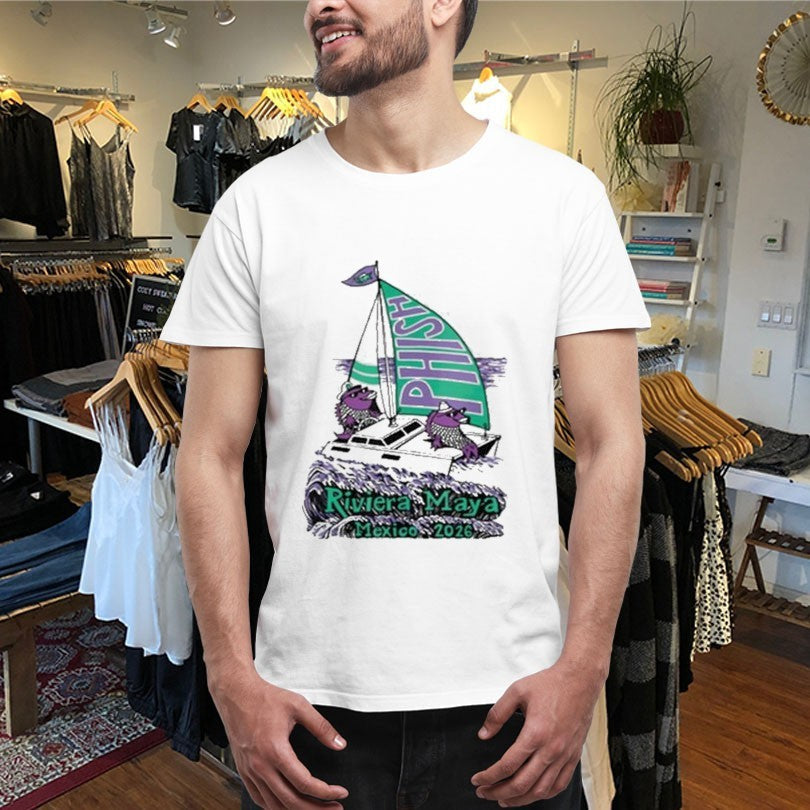 Official Phish Riviera Maya Pollock Waves Mexico 2026 Shirts Unisex , , , Long Sleeve Tee