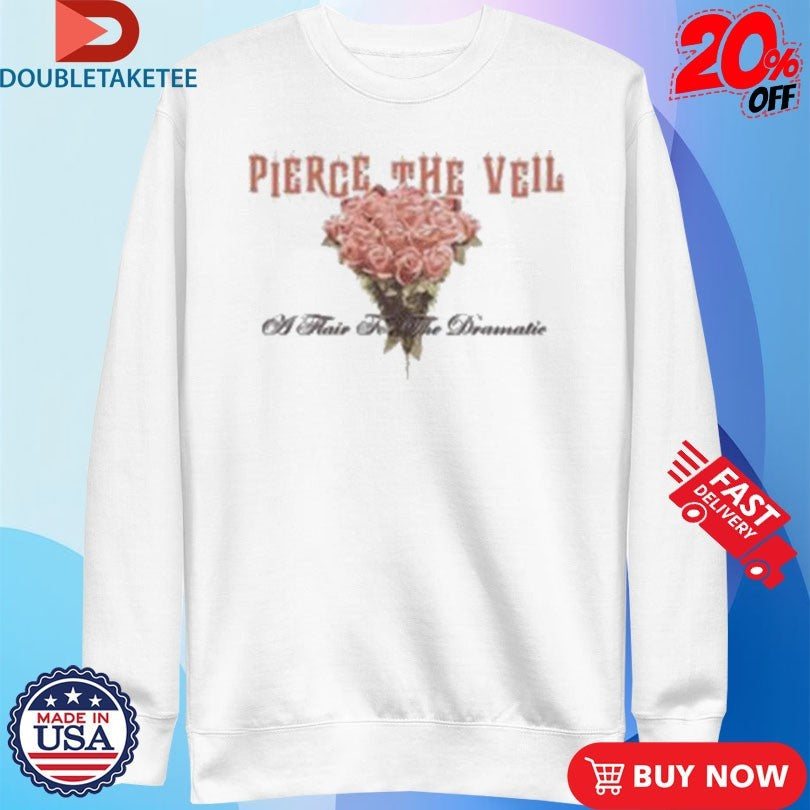 Official Pierce The Veil A Flair For The Dramatic Rose Shirts Unisex , , , Long Sleeve Tee