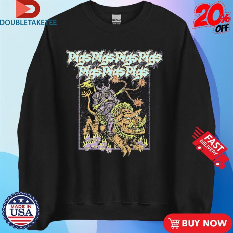 Official Pigs Pigs Pigs Pigs Pigs Pigs Pigs Skeleton Boar Shirts Unisex , , , Long Sleeve Tee