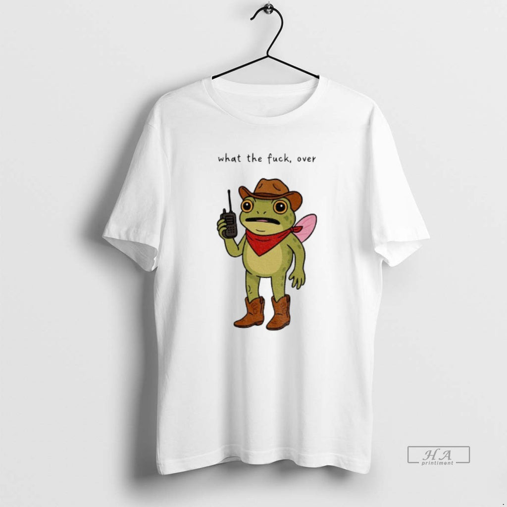 Official Portland Frog Cowboy What The Fuck Over Anti Trump