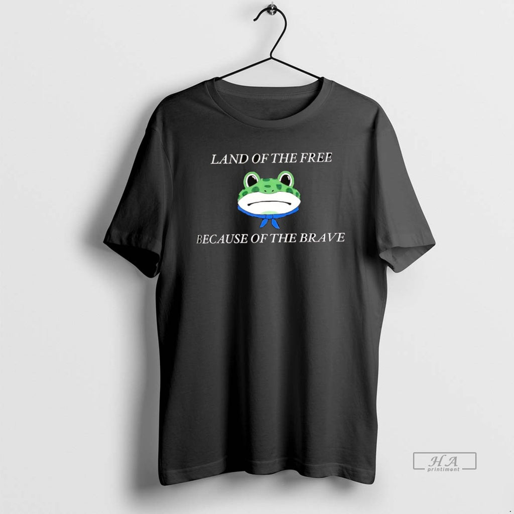 Official Portland Frog Land Of The Free Because Of The Brave