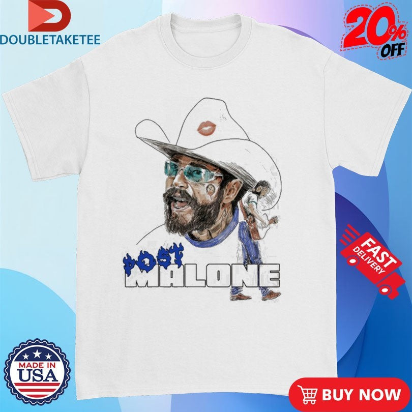 Official Post Malone Blue Flame Shirts Unisex , , , Long Sleeve Tee