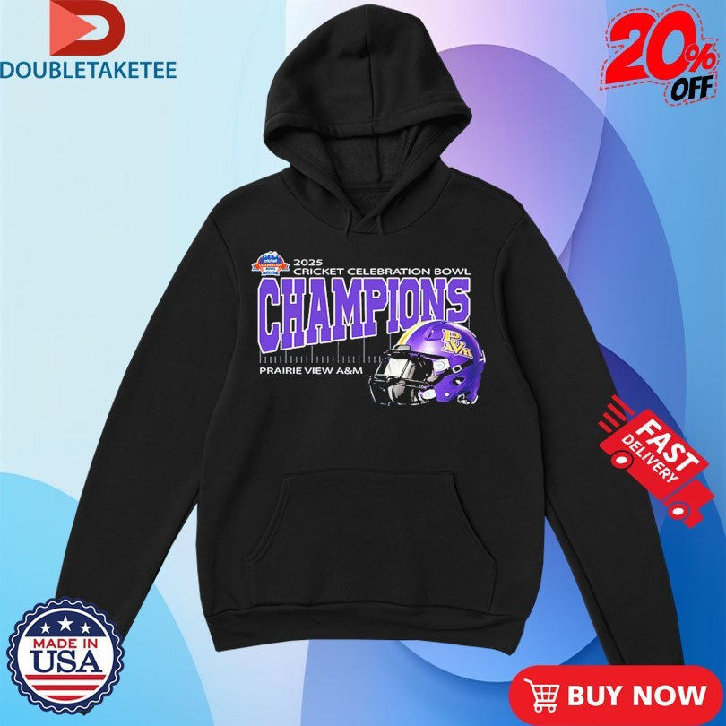 Official Prairie View A&amp;M Are Cricket Celebration Bowl Champions At Mercedes-Benz Stadium In Atlanta GA On December 13th 2025 Shirts