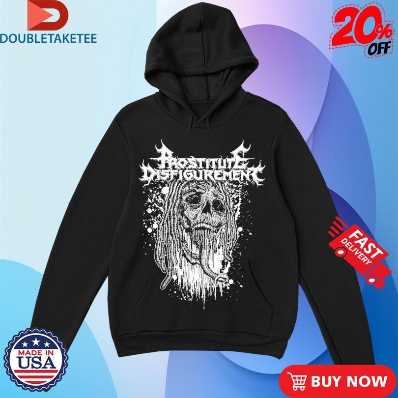 Official Prostitute Disfigurement Maggot Skull Shirts Unisex , , , Long Sleeve Tee