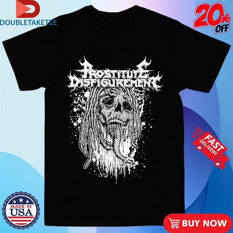 Official Prostitute Disfigurement Maggot Skull Shirts Unisex , , , Long Sleeve Tee