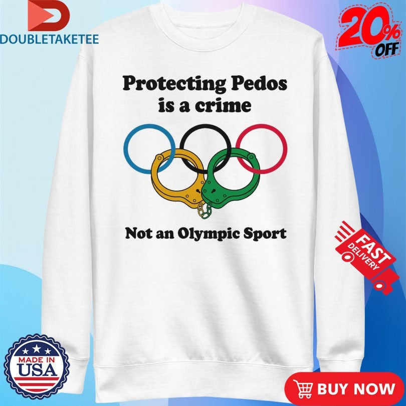 Official Protecting Pedos Is A Crime Not An Olympic Sport Handcuff Shirts Unisex , , , Long Sleeve Tee