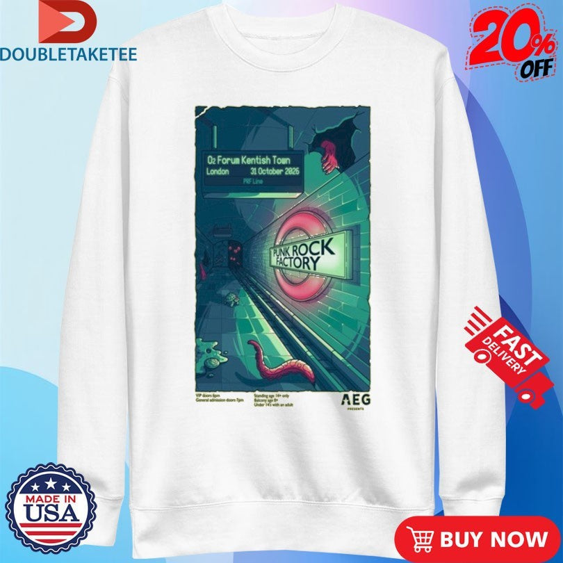 Official Punk Rock Factory London Tour On Oct 31 2025 Shirts Unisex , , , Long Sleeve Tee