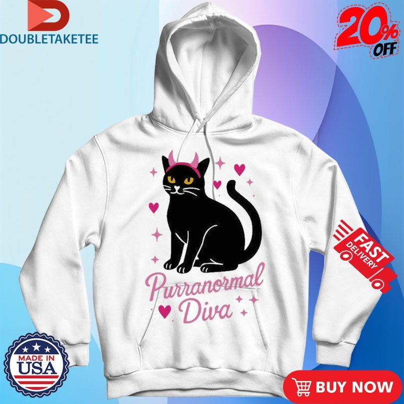 Official Purranormal Diva Cat Shirts Unisex , , , Long Sleeve Tee
