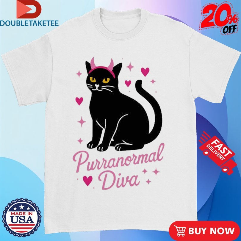 Official Purranormal Diva Cat Shirts Unisex , , , Long Sleeve Tee