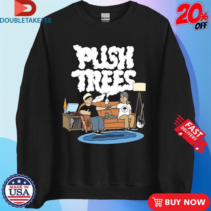 Official Push Trees The Puff Puff Pass Smoking Sofa Shirts Unisex , , , Long Sleeve Tee