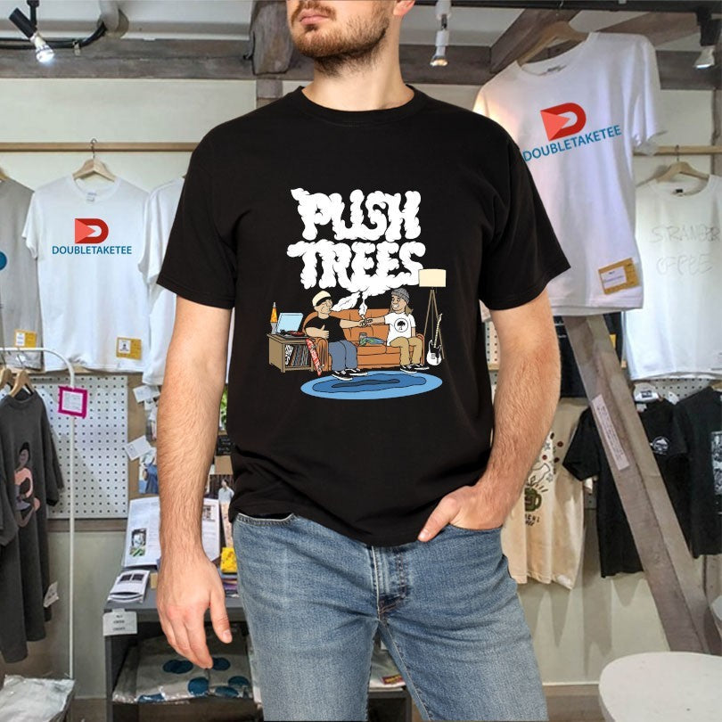 Official Push Trees The Puff Puff Pass Smoking Sofa Shirts Unisex , , , Long Sleeve Tee