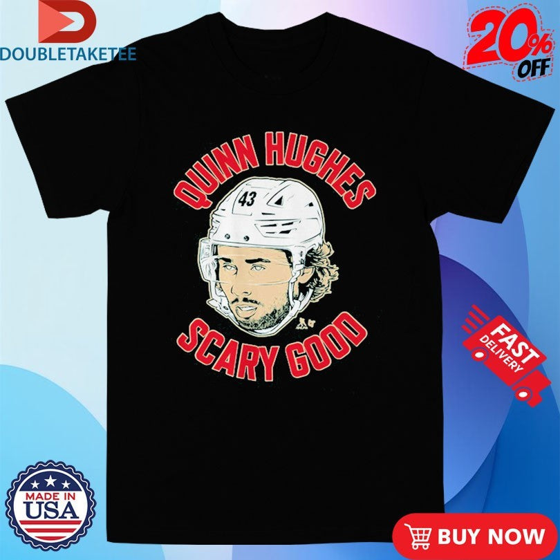 Official Quinn Hughes Scary Good Ghost Eyes Minnesota Wild Shirts Unisex , , , Long Sleeve Tee