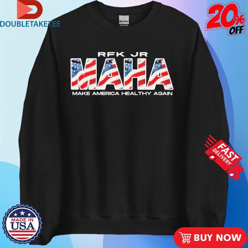 Official RFK Jr. Make America Healthy Again Flag Shirts Unisex , , , Long Sleeve Tee