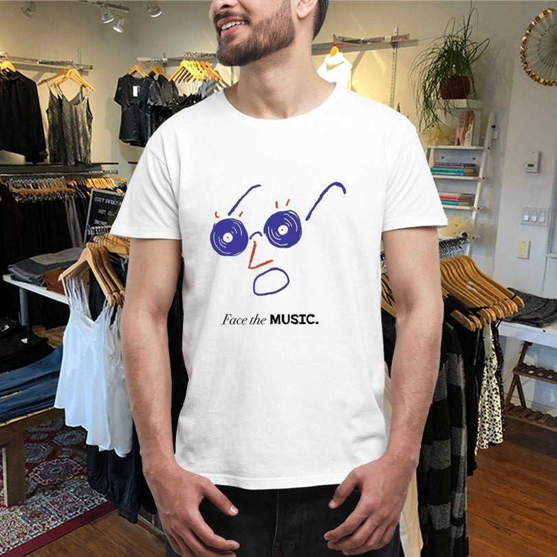 Official Rainy Heart Face The Music Shirts Unisex , , , Long Sleeve Tee