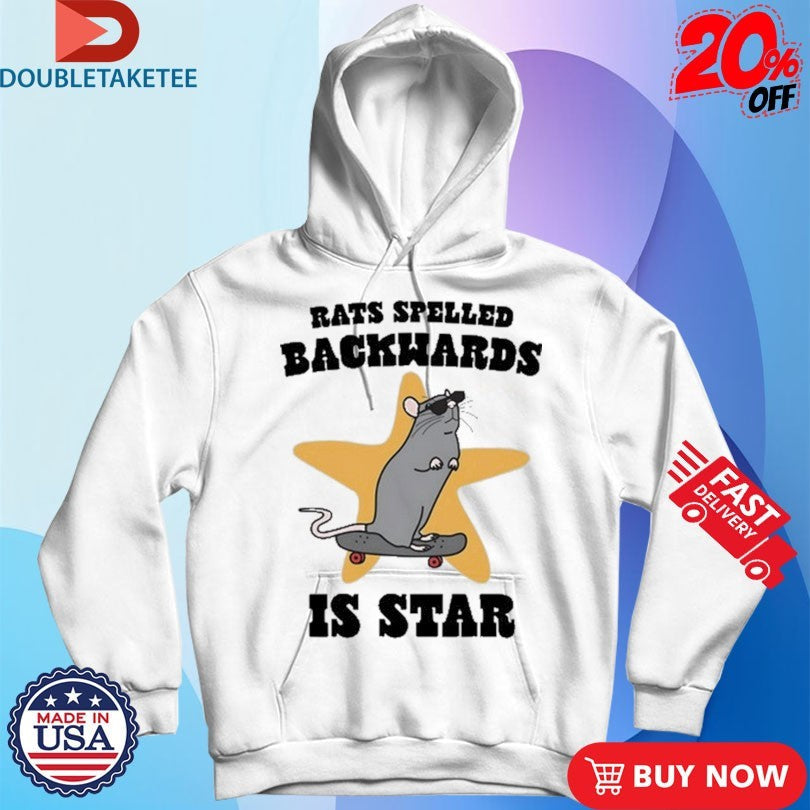 Official Rats Spelled Backwards Is Star Skateboard Shirts Unisex , , , Long Sleeve Tee