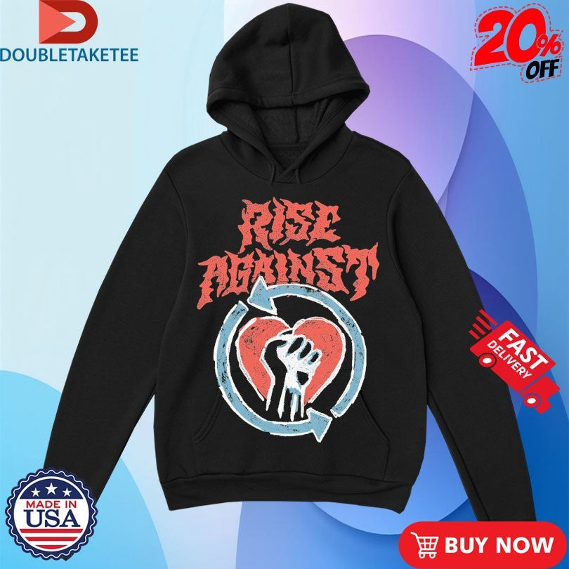 Official Rise Against Chicago Chalk Heart Shirts Unisex , , , Long Sleeve Tee