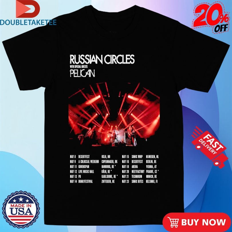Official Russian Circles And Pelican May Tour 2026 Shirtss Unisex , , , Long Sleeve Tee