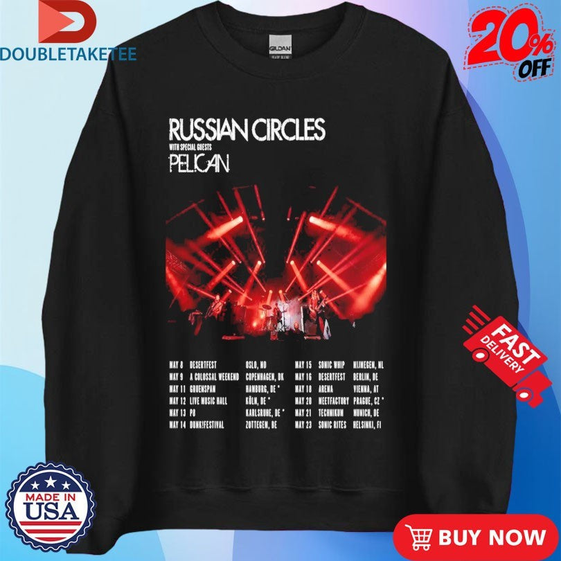 Official Russian Circles And Pelican May Tour 2026 Shirtss Unisex , , , Long Sleeve Tee
