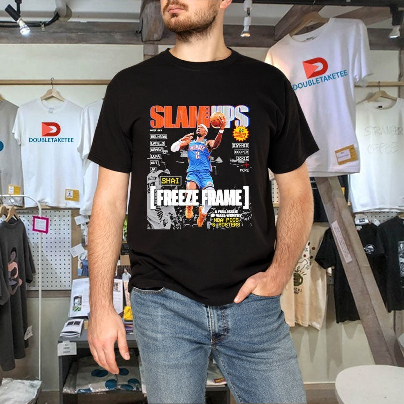 Official SLAM Ups Shai Gilgeous Alexander Freeze Frame A Full Issue Of Wall Worthy Shirts Unisex , , , Long Sleeve Tee