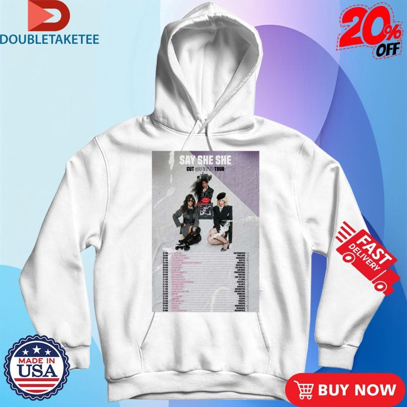 Official Say She She Cut &amp; Rewind US Tour 2026 Dates Shirts Unisex , , , Long Sleeve Tee