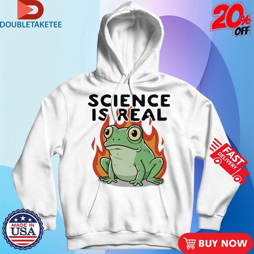Official Science Is Real Frog Shirts Unisex , , , Long Sleeve Tee
