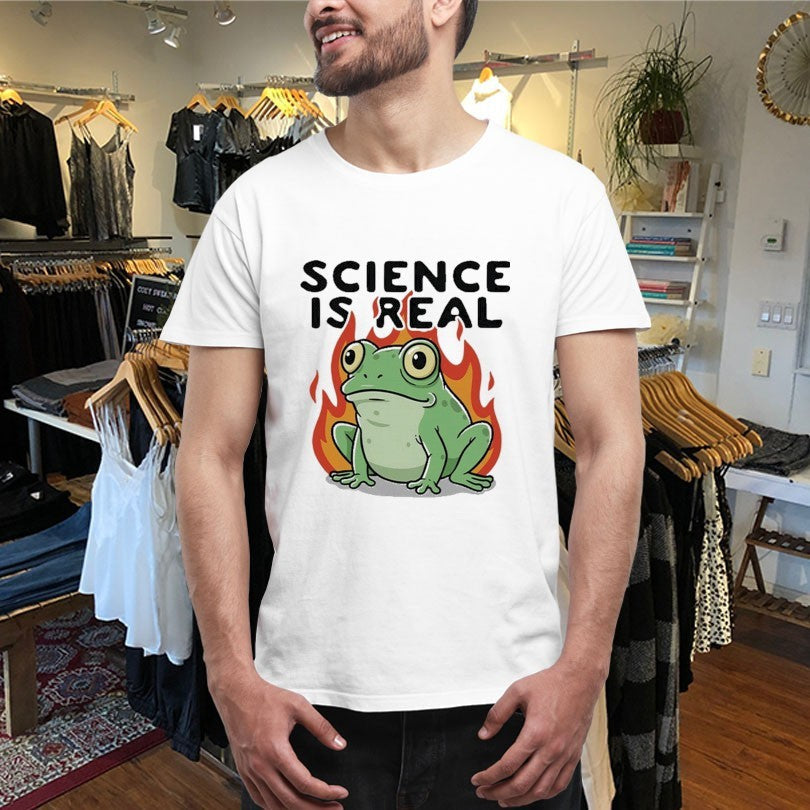 Official Science Is Real Frog Shirts Unisex , , , Long Sleeve Tee