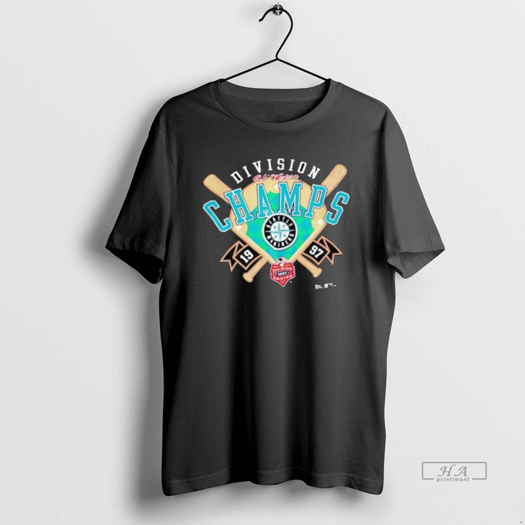 Official Seattle Mariners 1997 Al Western Division Champions Logo