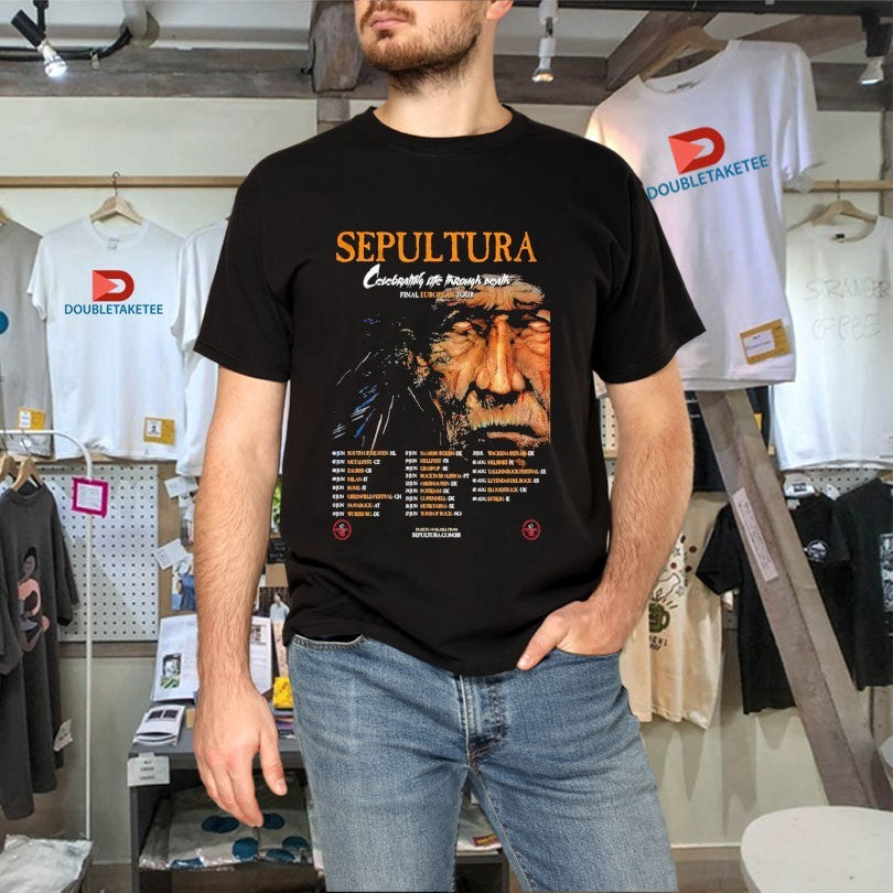 Official Sepultura Celebrating Life Through Death Final European Tour 2026 Dates Shirts Unisex , , , Long Sleeve Tee