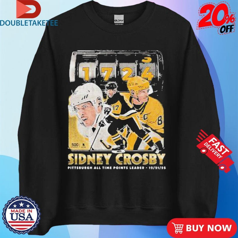 Official Sidney Crosby Pittsburgh All Time Points Leader Shirts Unisex , , , Long Sleeve Tee