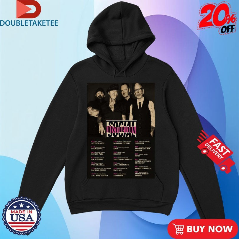 Official Social Distortion EU 2026 Shows Shirts Unisex , , , Long Sleeve Tee