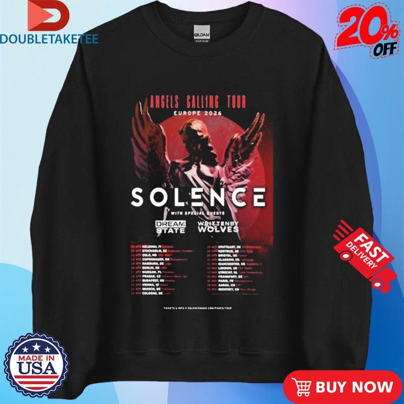 Official Solence UK Dates For Spring 2026 Headline Tour Shirts Unisex , , , Long Sleeve Tee