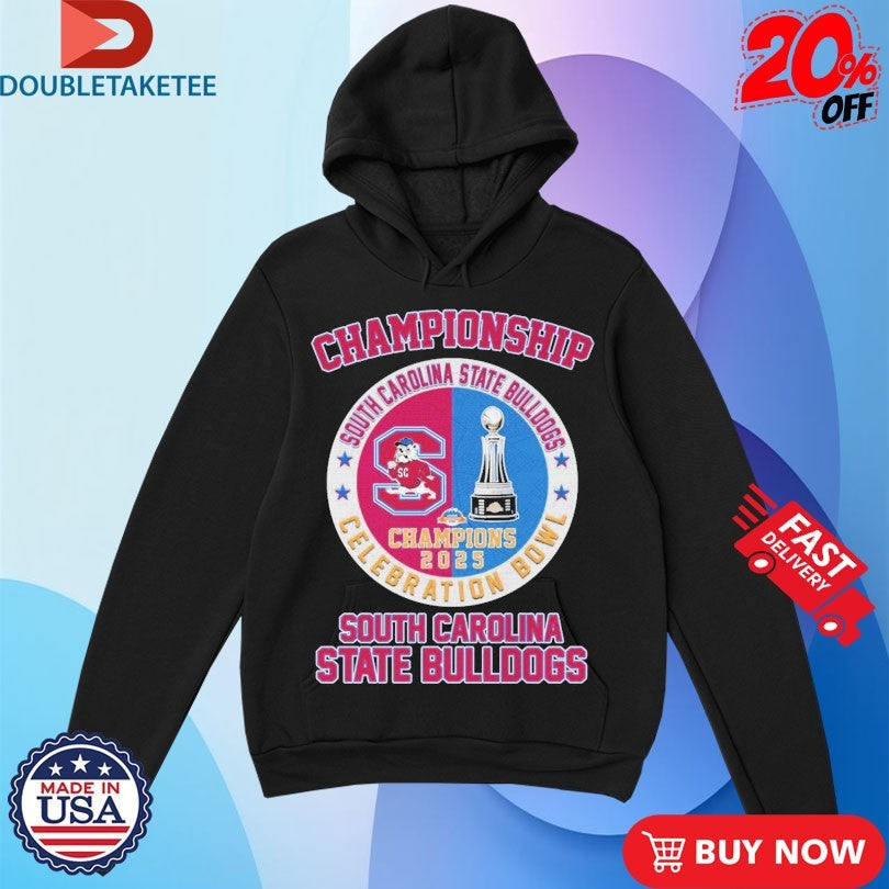 Official South Carolina State Bulldogs Celebration Bowl Champions 2025 Trophy Shirts Unisex , , , Long Sleeve Tee