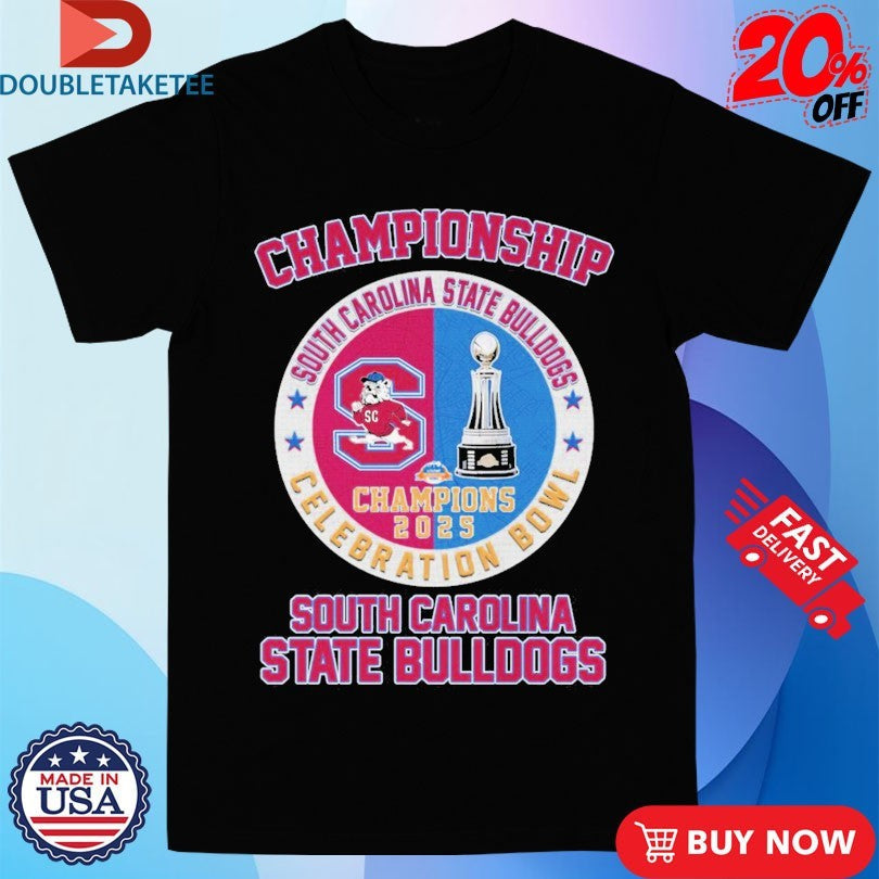 Official South Carolina State Bulldogs Celebration Bowl Champions 2025 Trophy Shirts Unisex , , , Long Sleeve Tee