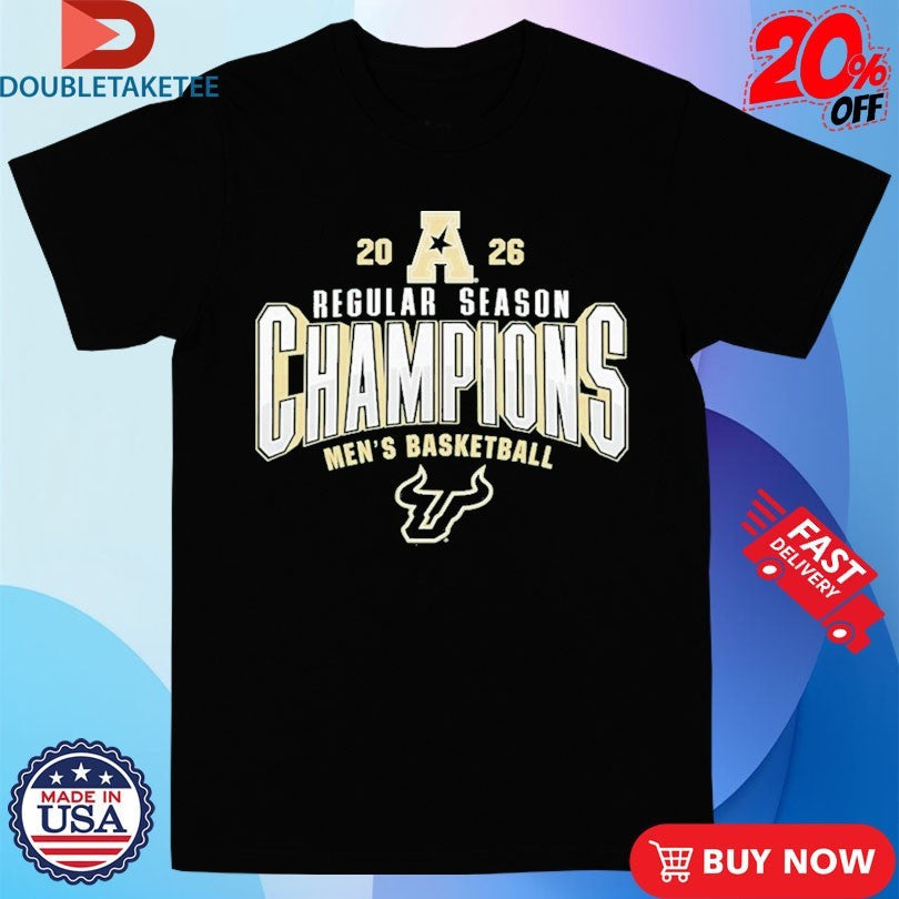 Official South Florida Bulls 2026 AAC Men’s Basketball Regular Season Champions Shirts Unisex , , , Long Sleeve Tee