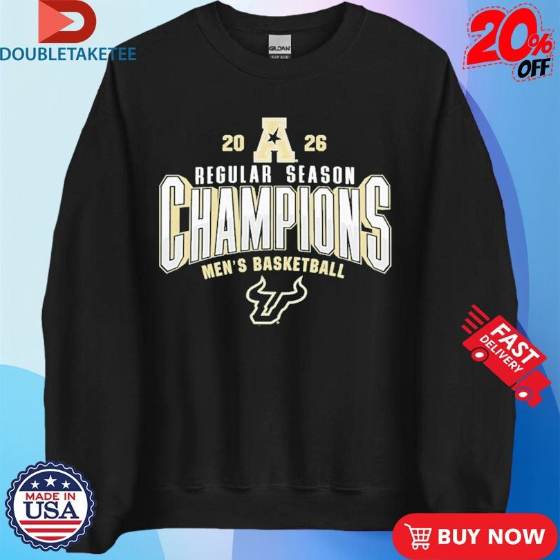 Official South Florida Bulls 2026 AAC Men’s Basketball Regular Season Champions Shirts Unisex , , , Long Sleeve Tee