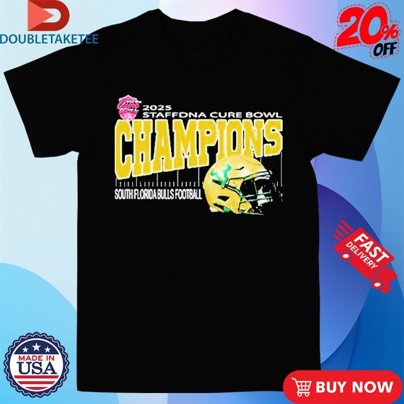Official South Florida Bulls Staffdna Cure Bowl Champions 2025 Shirts Unisex , , , Long Sleeve Tee