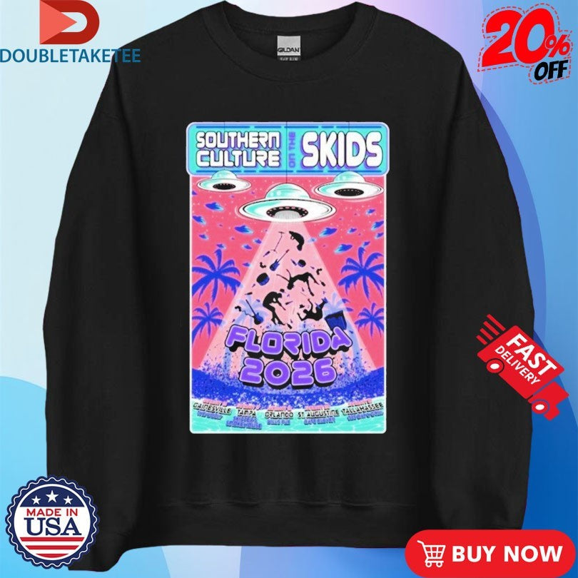 Official Southern Culture On The Skids Florida 2026 UFO Shirts Unisex , , , Long Sleeve Tee