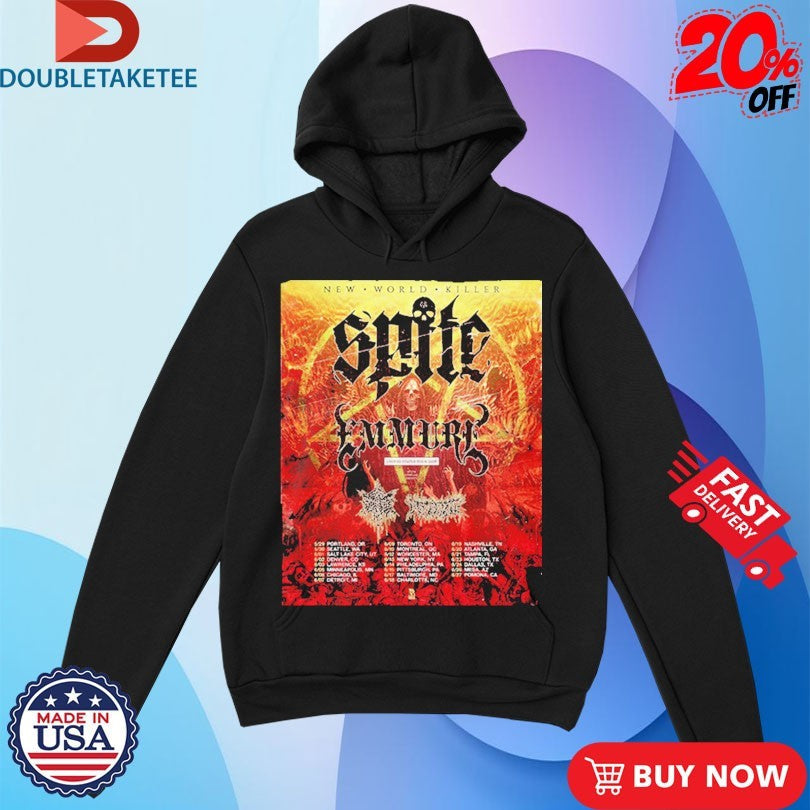 Official Spite And Emmure United States Tour 2026 New World Killer Schedule Tour Dates Shirts