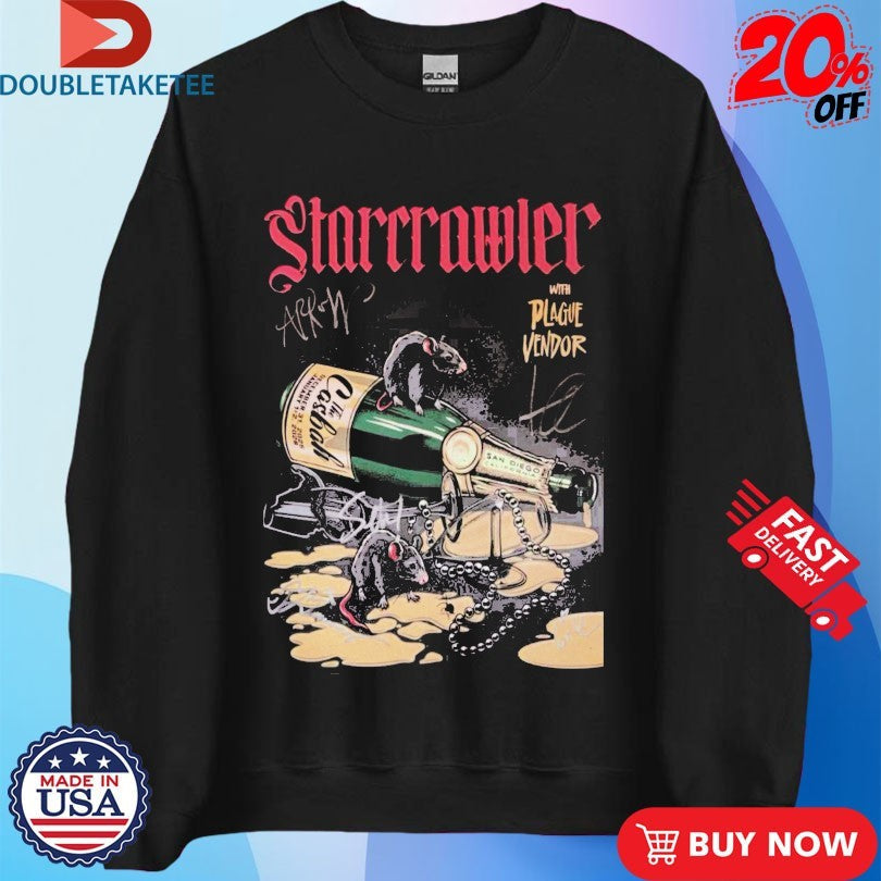 Official Starcrawler Jan 1 2 2026 San Diego, CA Rats Shirts Unisex , , , Long Sleeve Tee
