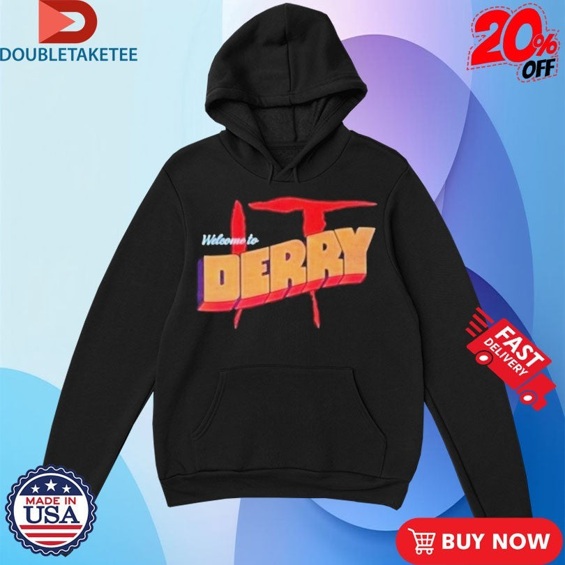 Official Stephen King Pennywise It Welcome To Derry Horror Shirts Unisex , , , Long Sleeve Tee