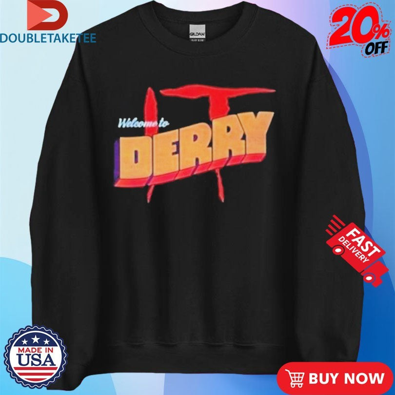 Official Stephen King Pennywise It Welcome To Derry Horror Shirts Unisex , , , Long Sleeve Tee