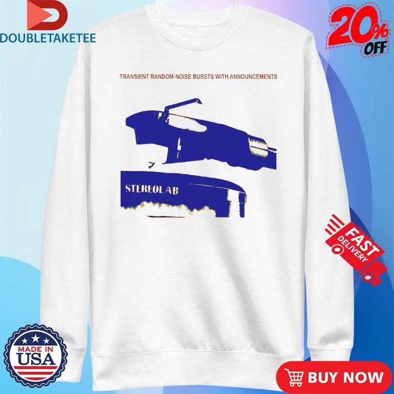Official Stereolab Transient Random Noise Bursts With Announcements Album Shirts Unisex , , , Long Sleeve Tee