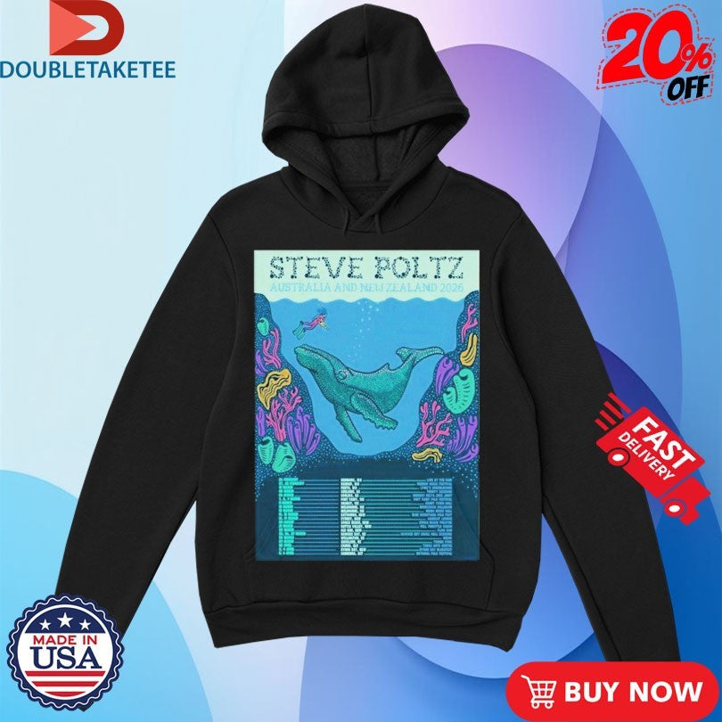 Official Steve Poltz Australia And New Zealand 2026 Tour Dates Shirts Unisex , , , Long Sleeve Tee